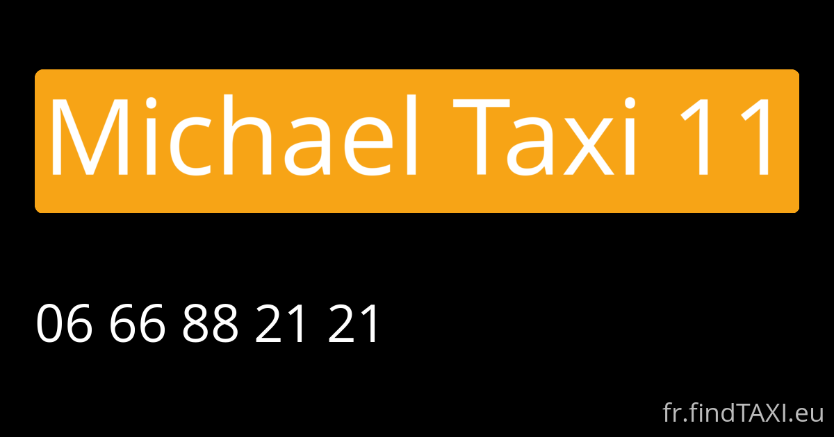 Michael Taxi 11 (Carcassonne)