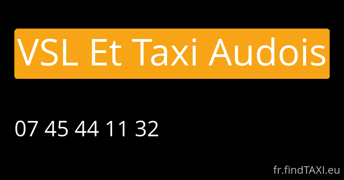 VSL Et Taxi Audois (Carcassonne)
