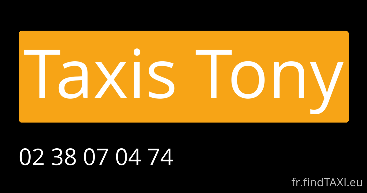 Taxis Tony (Montargis)
